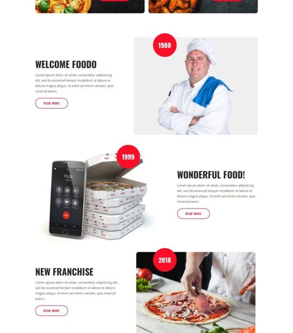 Foodo Fast Food Pizza Elementor Templates - Elementor Template Kit - Image 6