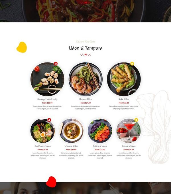 Kodai Asian Restaurant Elementor Template kit - Image 7