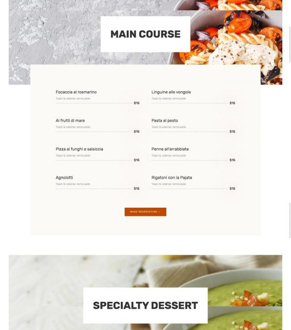 Thyme Restaurant Cafe Elementor Template kit - Image 7