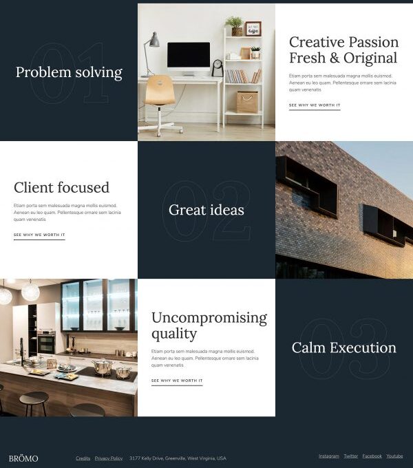 Bromo Interior Design Portfolio Template kit - Image 2