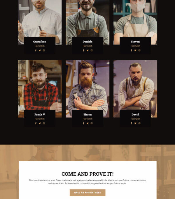 Bardo Gentleman Barbershop Elementor Template kit - Image 8