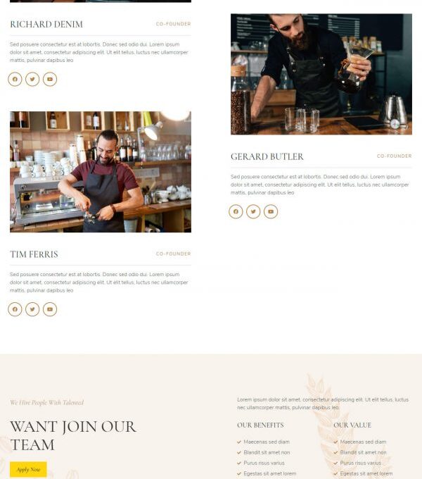 Siena Cafe and Coffee Shop Template kit - Image 10