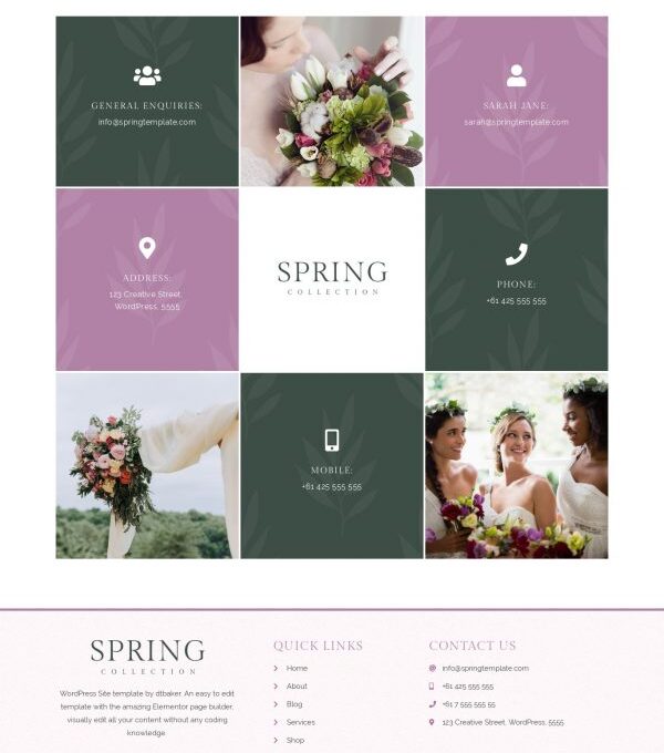 Spring Watercolor and Floral Template kit - Image 55