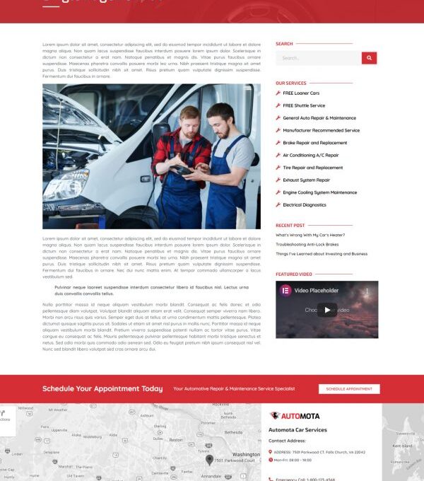 Automota Car Repair Services Template kit - Image 9