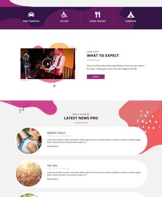 Festival Events Elementor Template kit - Image 23