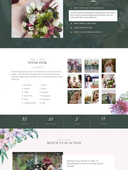 Spring Watercolor and Floral Template kit - Image 51