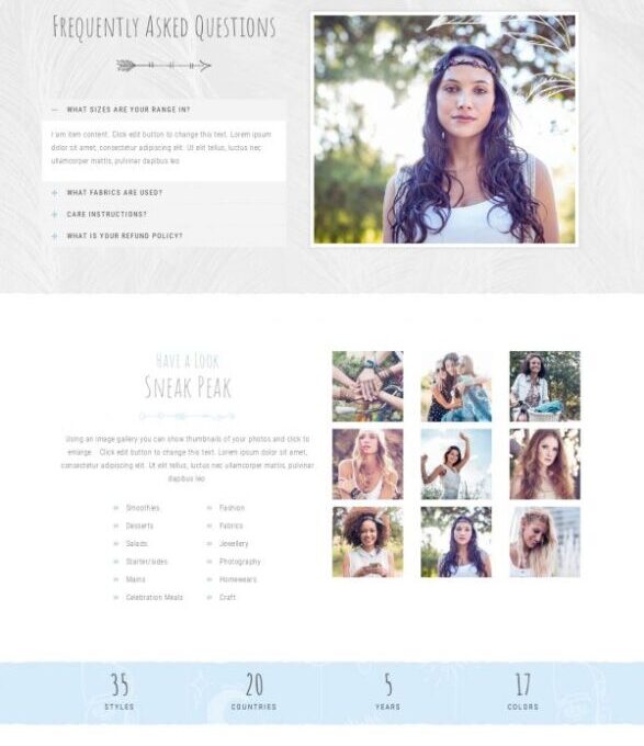 Boho Babe Elementor Template kit - Image 39