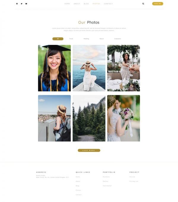 Momen Photography Blog Elementor Template kit - Image 10