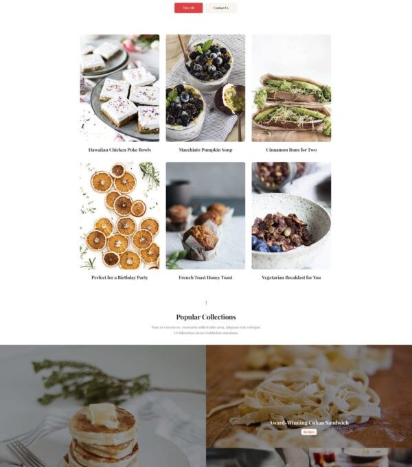 Especio Food Blog Elementor Template kit - Image 11