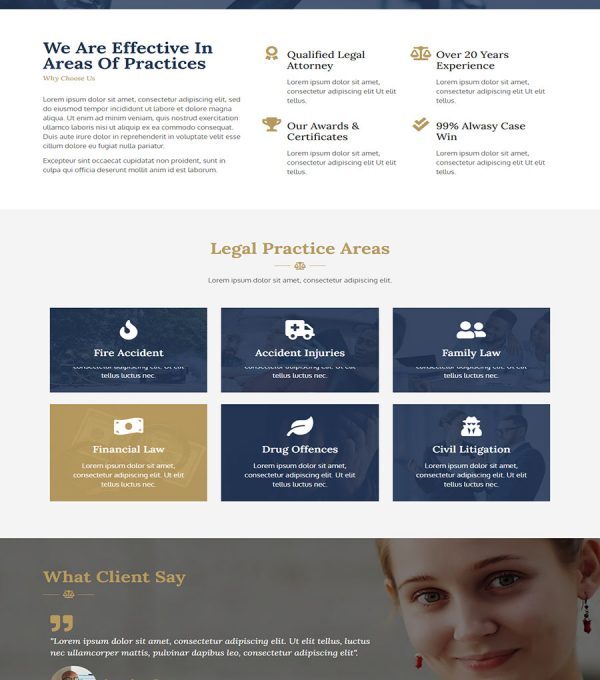 Lawe Lawyer and Attorney Template kit - Image 8