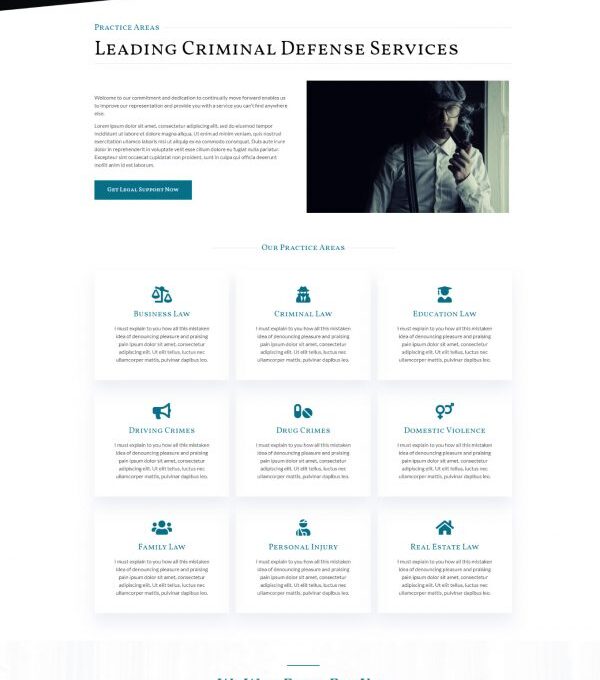 Ukila Lawyer Attorney Template kit for Elementor - Image 6