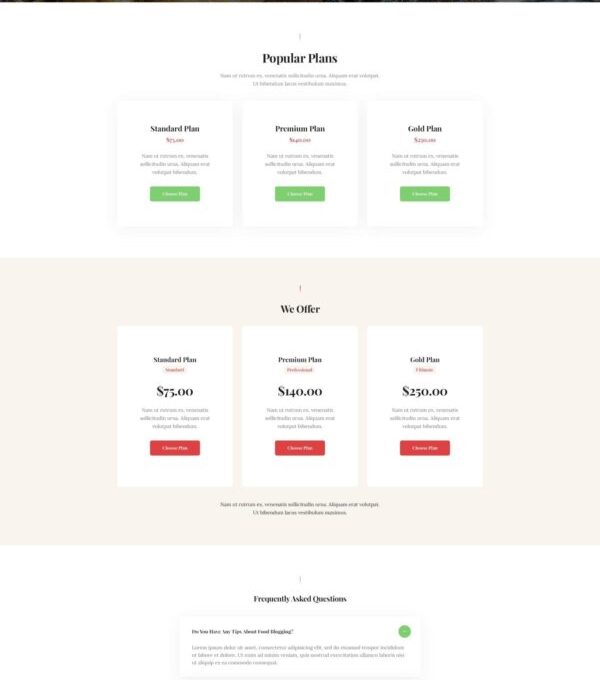 Especio Food Blog Elementor Template kit - Image 8