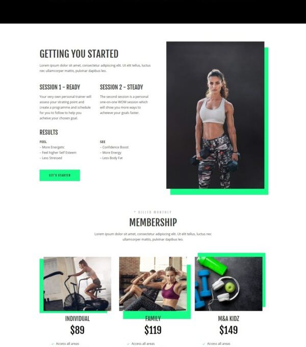 Crossgym Gym Fitness Elementor Template kit - Image 10