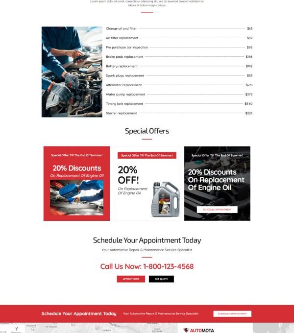 Automota Car Repair Services Template kit - Image 5