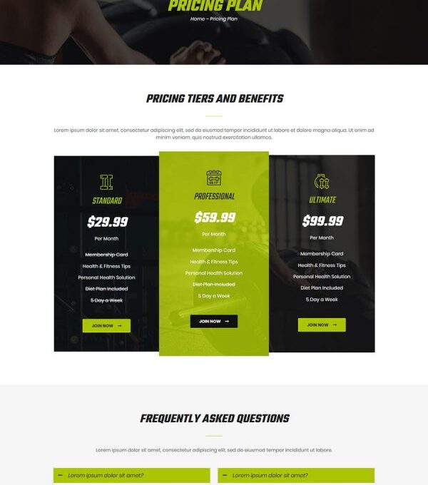 Fitx Fitness Gym Template kit - Image 8