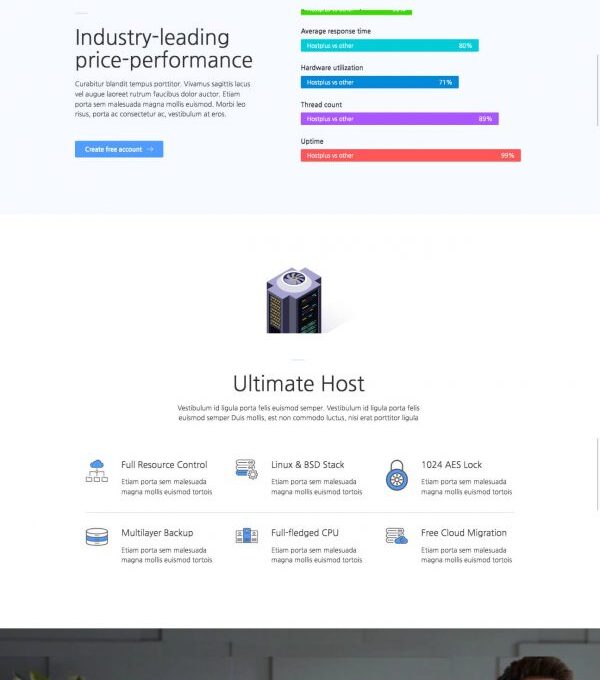 Hostplus Hosting Services Template kit - Image 6