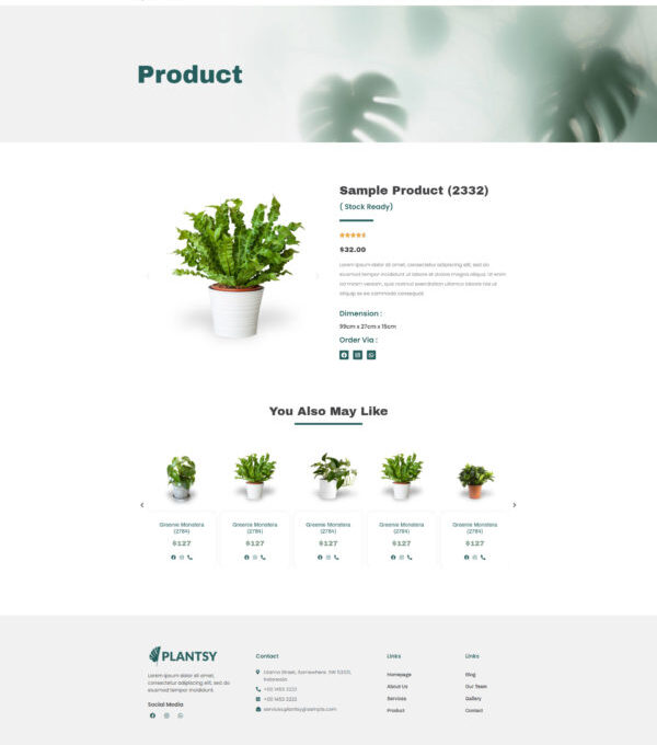 Plantsy Houseplants Elementor Template kit - Image 3