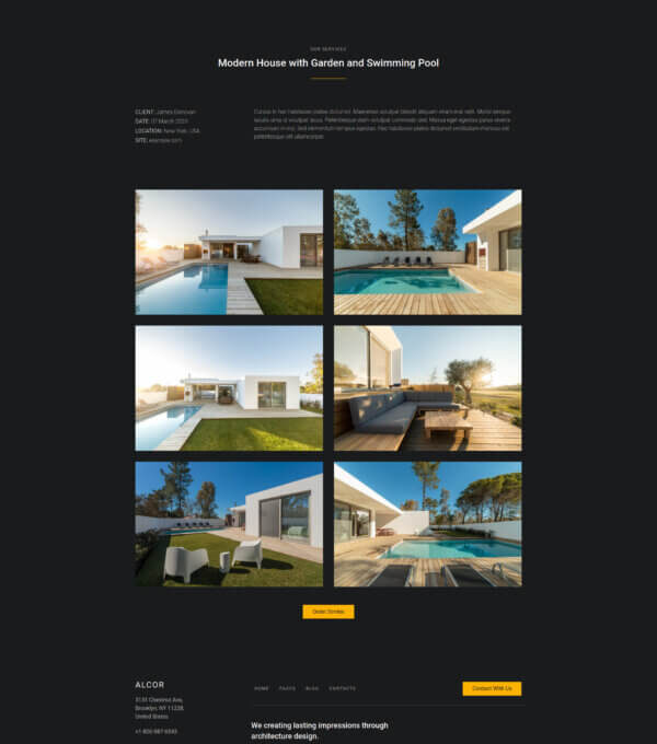 Alcor Dark Real Estate Elementor Template kit - Image 3