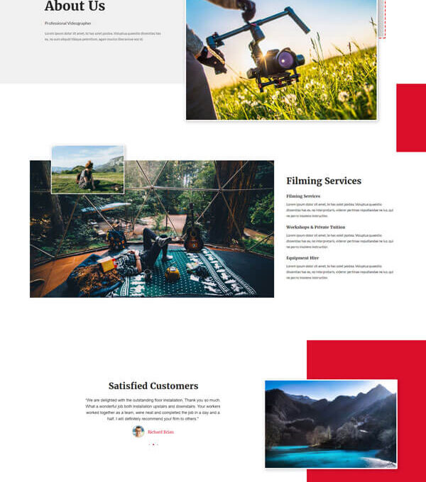 Rekam kit Modern Videographer Elementor Template K - Elementor Template Kit - Image 7