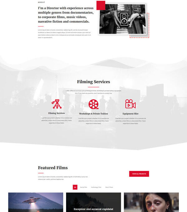 Rekam kit Modern Videographer Elementor Template K - Elementor Template Kit - Image 12