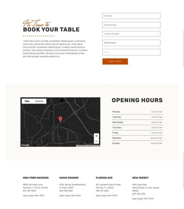 Thyme Restaurant Cafe Elementor Template kit - Image 11