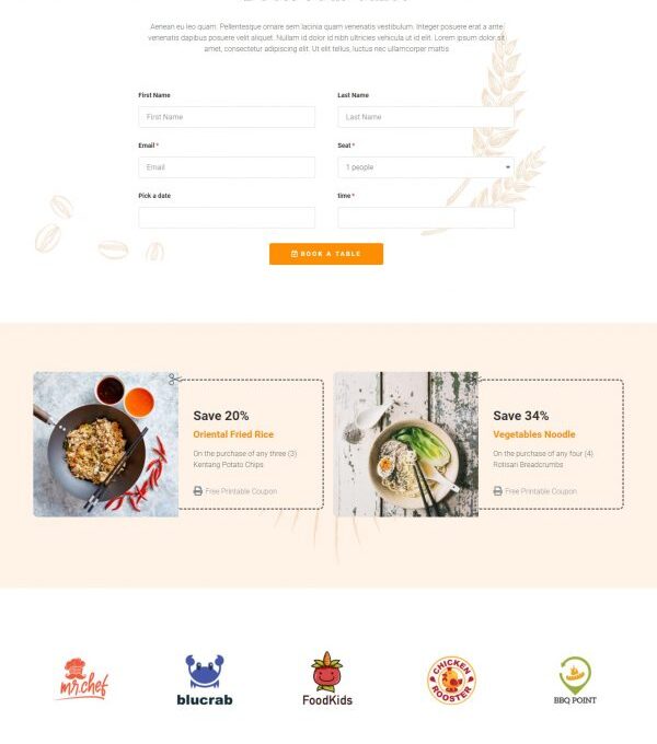 Bristol Food Delivery Catering Elementor Template - Elementor Template Kit - Image 3