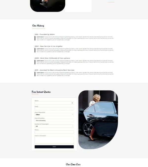 Royal Limo Limousine Rent Services Template kit - Image 7