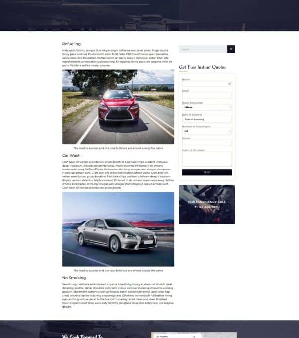 Royal Limo Limousine Rent Services Template kit - Image 8