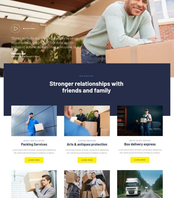 Albion Moving Company Elementor Template kit - Image 9