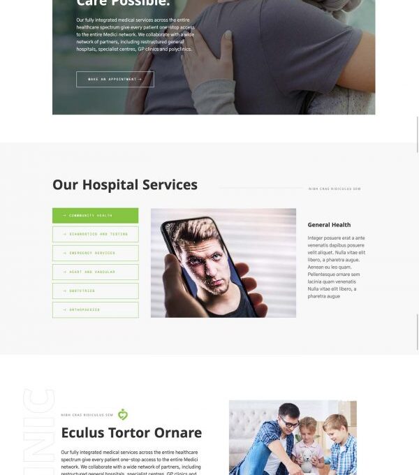 Medici Hospital Health Services Template kit - Image 6