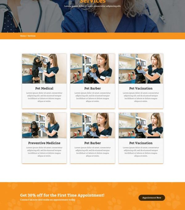 Petto Vetenary Pet Clinic Template kit - Image 9