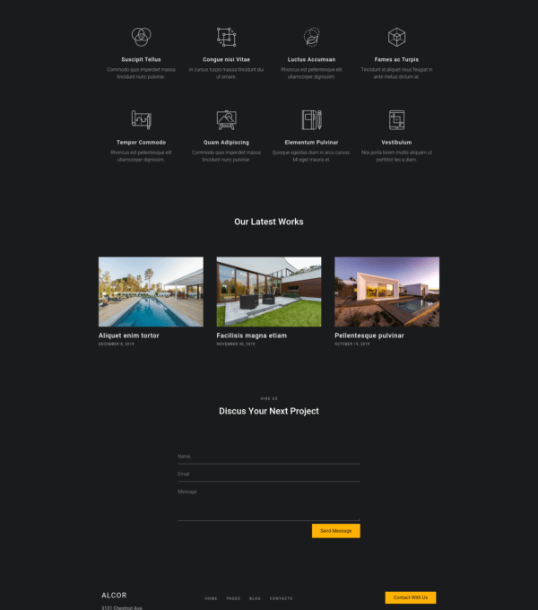 Alcor Dark Real Estate Elementor Template kit - Image 12