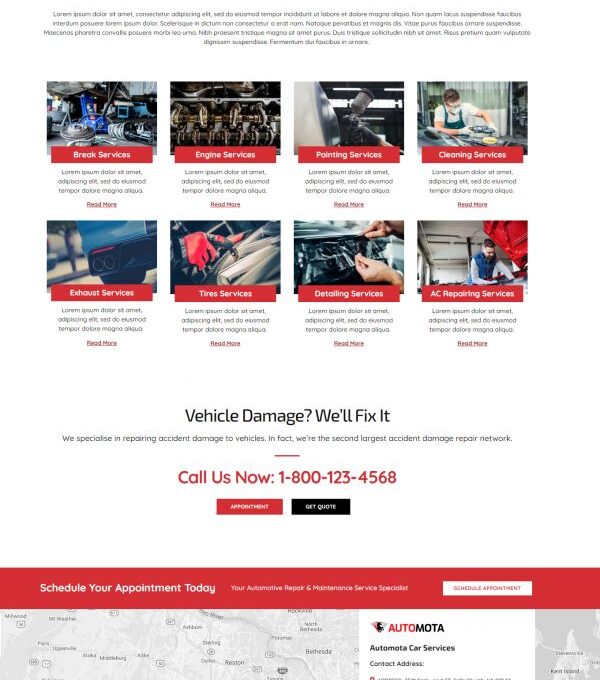 Automota Car Repair Services Template kit - Image 7