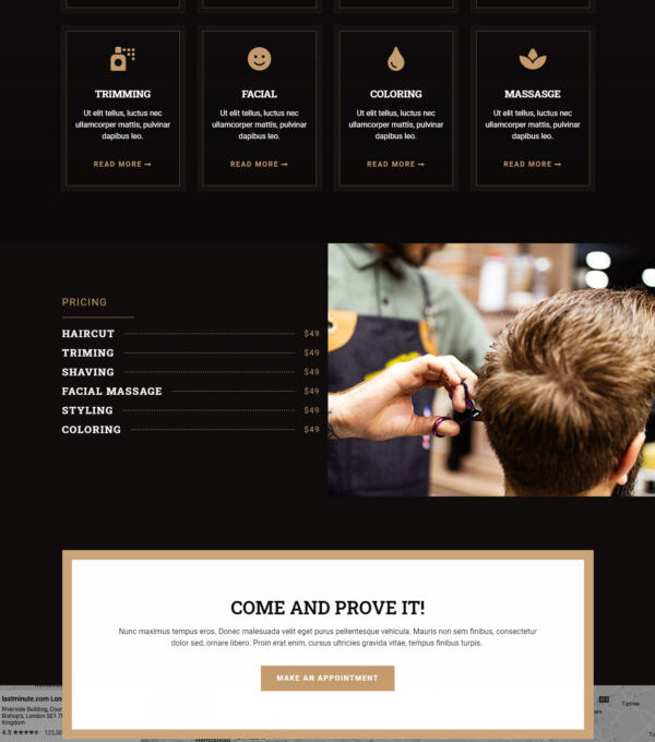 Bardo Gentleman Barbershop Elementor Template kit - Image 11