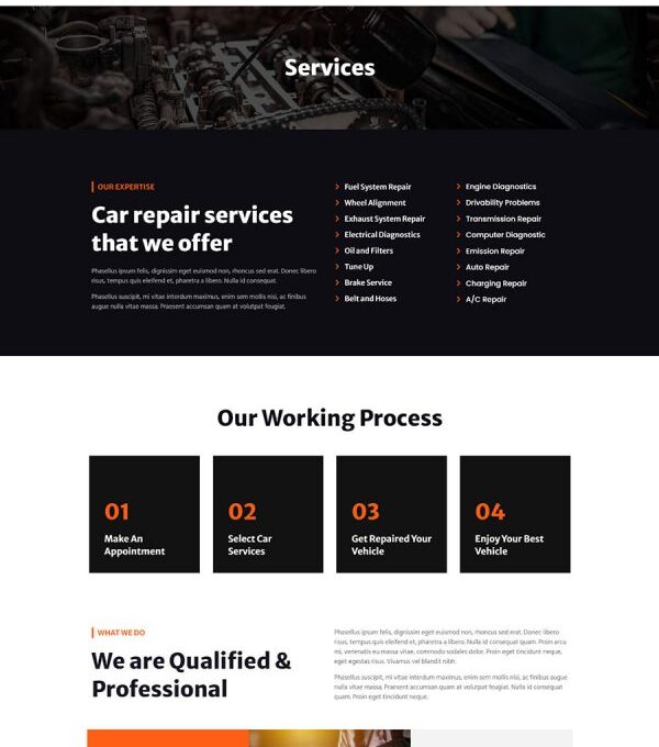 Carjo Car Services Repair Elementor Template kit - Image 12