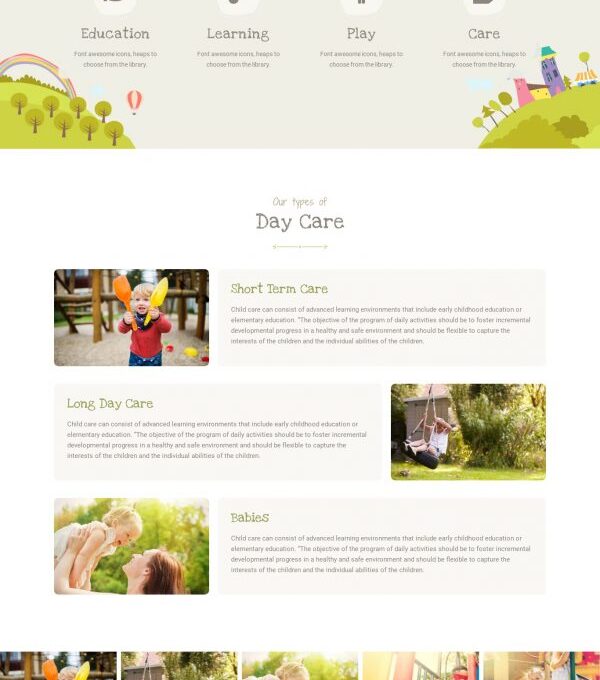 Childhood Kids Child Care Center Template kit - Image 42