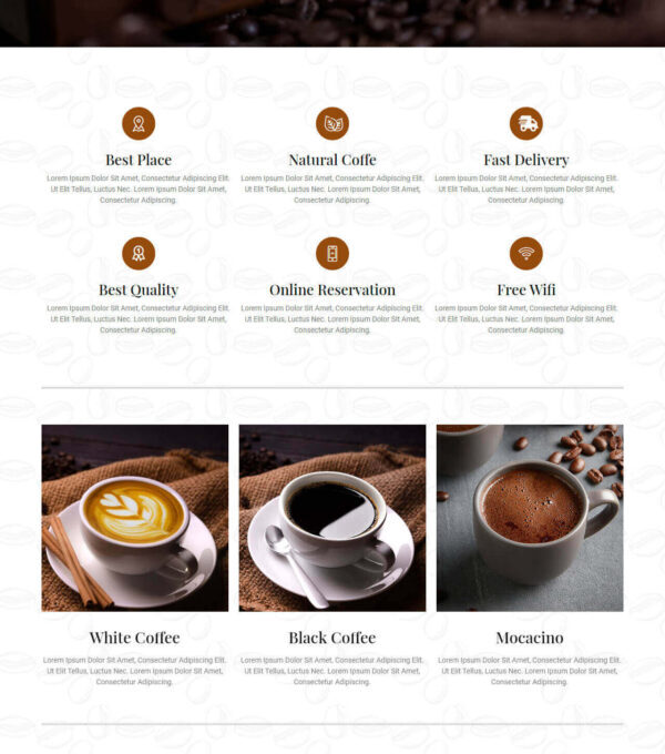 Coffeekup Cafe Coffee Shop Elementor Template kit - Image 6