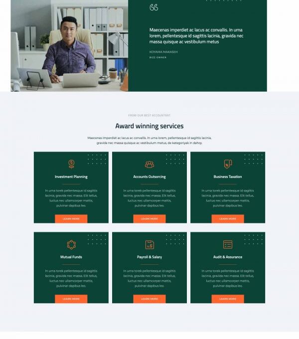 Sheet Modern Accounting Firm Template kit - Image 9