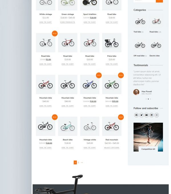 Colson Bike Woocommerce Elementor Template kit - Image 12