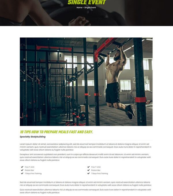 Fitx Fitness Gym Template kit - Image 3