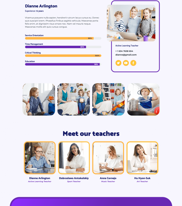 Kooki Kindergarten Elementor Template kit - Image 9