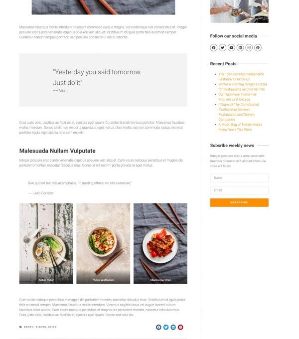 Bristol Food Delivery Catering Elementor Template - Elementor Template Kit - Image 5