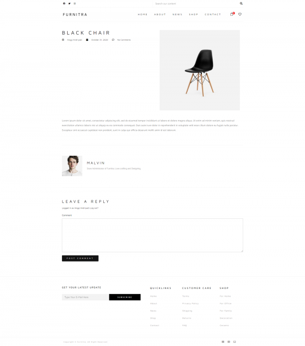 Furnitra Modern Ecommerce Elementor Template kit - Image 8