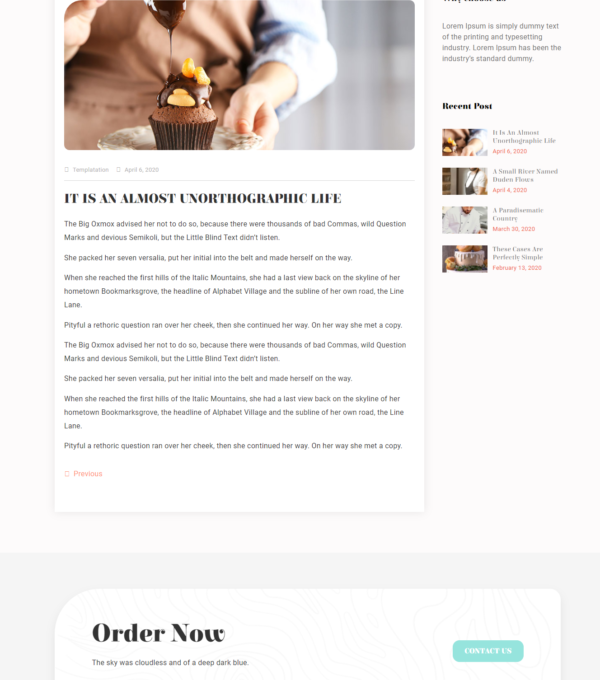 Bakekit Food and Cake Elementor Template - Elementor Template Kit - Image 21