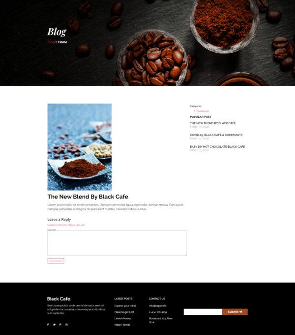 Black Cafe Restaurant Cafe Template kit - Image 9