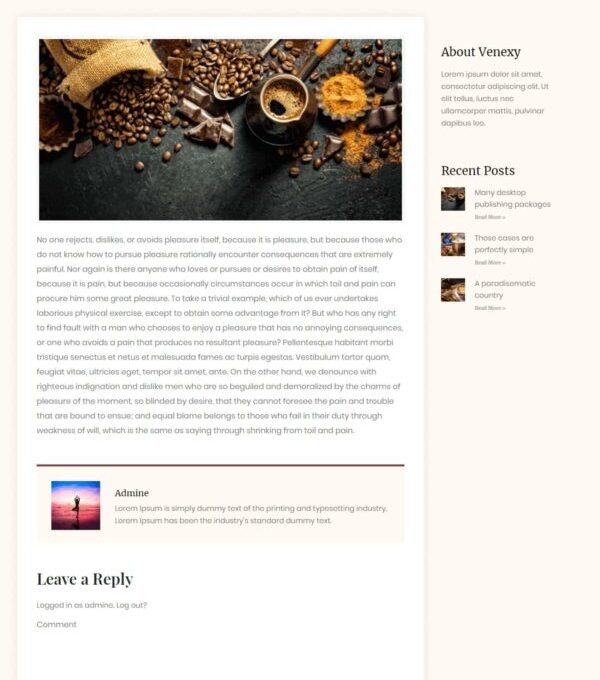 Justcoffee Cafe and Coffee Elementor Template kit - Image 7