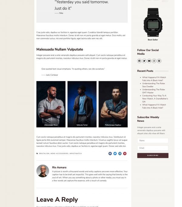 Odyssey Jewelry Watch Woocommerce Template kit - Image 4