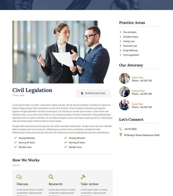 Lawe Lawyer and Attorney Template kit - Image 7