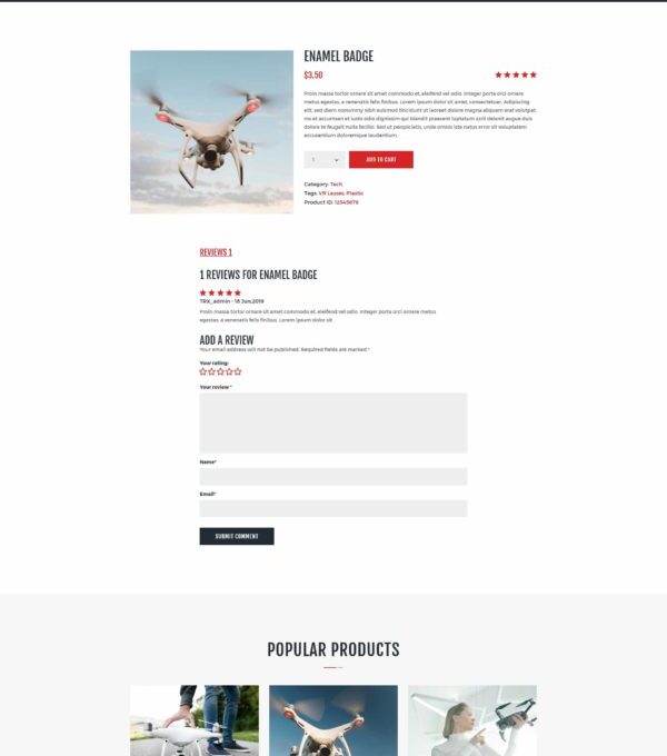 Drone Media Aerial Photography Videography Element - Elementor Template Kit - Image 22