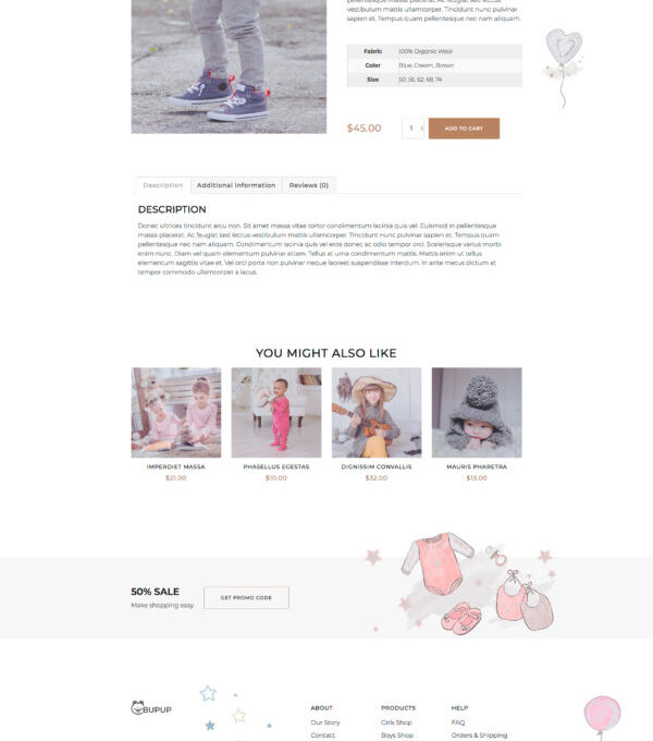 Bubup Kids Store Baby Shop Elementor Template kit - Image 9